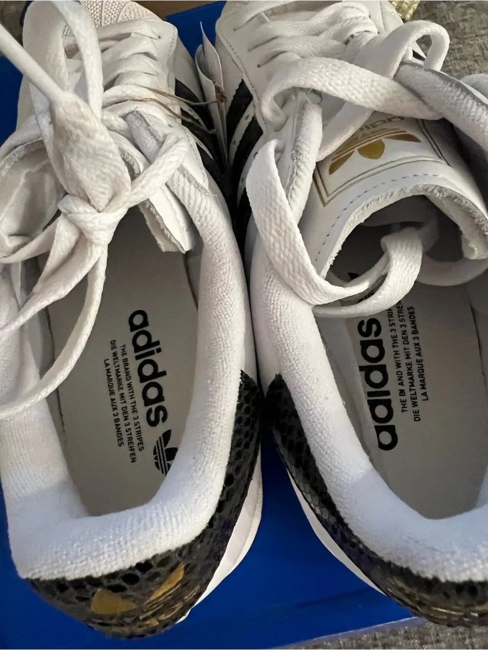 Adidas Superstar White Sneakers Woman US8